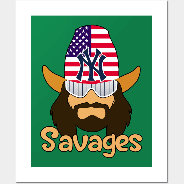 Macho Man Yankee Savage Wall Art by Orlind